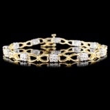 14K Gold 1.00ctw Diamond Bracelet