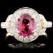 18K Gold 1.50ct Spinel & 0.63ctw Diamond Ring