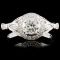 18K Gold 0.82ctw Diamond Ring