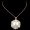 18K Gold 14MM Pearl & 2.26ctw Diamond Pendant