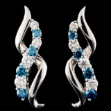 18K Gold 1.14ctw Diamond Earrings