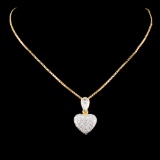 14K Gold 0.51ctw Diamond Pendant