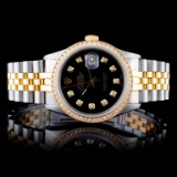 Rolex YG/SS DateJust Diamond 36MM Watch