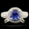 18K Gold 2.15ct Tanzanite & 1.03ctw Diamond Ring