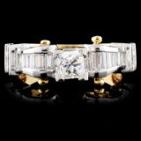 14K TT Gold 1.45ctw Diamond Ring