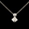 14K Gold 0.05ctw Diamond Pendant