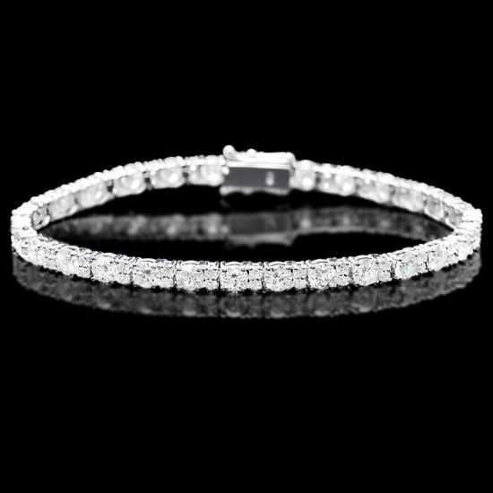 ^18k White Gold 9.00ct Diamond Bracelet