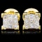 18K Gold 0.50ctw Diamond Earrings