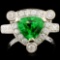 18K Gold 1.93ct Tsavorite & 0.95ctw Diamond Ring