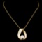 14K Gold 0.45ctw Diamond Pendant