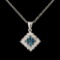 14K Gold 0.63ctw Diamond Pendant