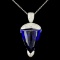 18K Gold 26.25ct Tanzanite & 0.80ctw Diamond Penda