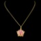 18K Gold 2.42ct Ruby Pendant