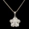 18K Gold 1.00ctw Diamond Pendant