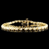 14K Gold 1.00ctw Diamond Bracelet