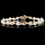 14K Gold 1.00ctw Diamond Bracelet