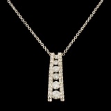 14K Gold 0.44ctw Diamond Pendant