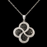 14K Gold 0.72ctw Diamond Pendant