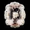 14K Gold 21.01ct Morganite & 1.05ctw Diamond Ring