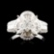 14K Gold 1.08ctw Diamond Ring