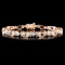 14K Gold 9.15ctw Morganite & 1.50ctw Diamond Brace