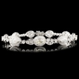 18K Gold 6.44ctw Diamond Bracelet