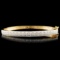 14K Gold 1.95ctw Diamond Bangle