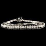 14K Gold 4.18ctw Diamond Bracelet