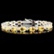 14K Gold 20.05ct Topaz 0.56ctw Diamond Bracelet