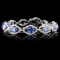 14K White Gold 15.11ct Tanzanite & 3.53ctw Diamond