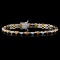 14K White Gold 2.12ctw Fancy Color Diamond Bracele