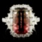 18K Gold 5.34ct Tourmaline & 1.31ctw Diamond Ring