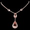 14K Rose Gold 23.45ct Morganite & 3.86ctw Diamond