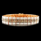 14K Gold 6.36ctw Diamond Bracelet