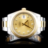 Rolex Two-Tone 41MM DateJust II Diamond Wristwatch