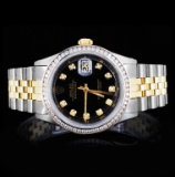 Rolex YG/SS DateJust Diamond 36mm Watch