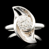 18K Gold 0.20ctw Diamond Ring