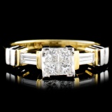 18K Gold 0.50ctw Diamond Ring