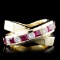 14K Yellow Gold 1.38ct Ruby & 0.57ct Diamond Ring