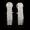 14K White Gold 2.44ctw Diamond Earrings