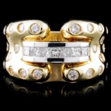 14K Yellow Gold 1.25ctw Diamond Ring