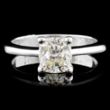 18K Gold 1.21ct Solitaire Diamond Ring