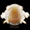 18K Gold 1.61ct Opal & 0.48ctw Diamond Ring