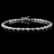 18K White Gold 2.00ctw Diamond Bracelet