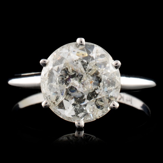 14K Gold 2.21ct Solitaire Diamond Ring