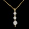 14K Gold 0.25ctw Diamond Pendant