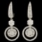 18K Gold 1.43ctw Diamond Earrings