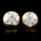 14K Gold 0.84ctw Diamond Earrings