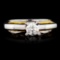 18K Gold 0.61ctw Diamond Ring