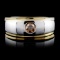 14K Two Tone 0.30ct Fancy Color Diamond Ring